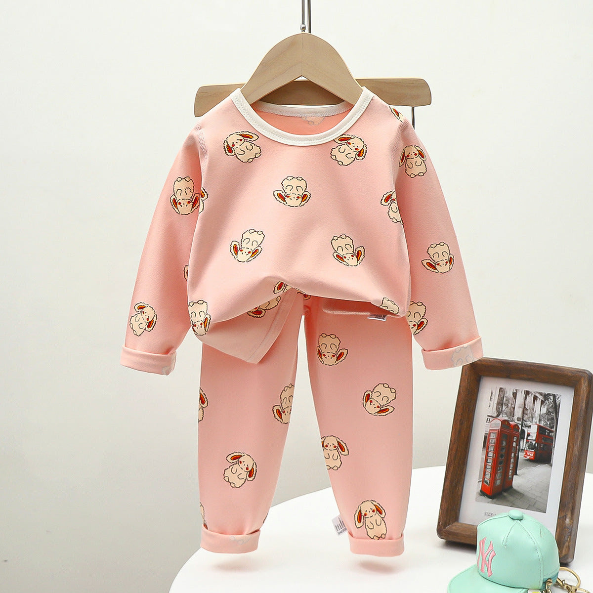 Cotton Baby Pajama Set – Soft Long-Sleeve Top & Bottom Sleepwear (Boys & Girls)