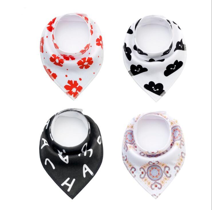 4-Pack Soft Cotton Baby Bibs – Cute & Absorbent Bandanas
