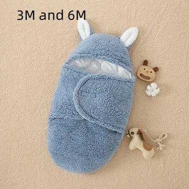 Cozy Sherpa Baby Wrap – Winter Hooded Blanket