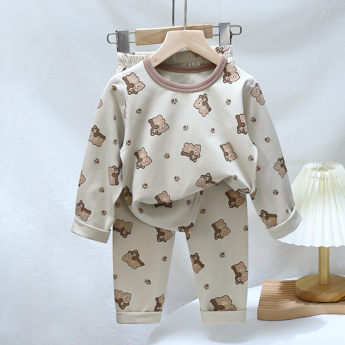Cotton Baby Pajama Set – Soft Long-Sleeve Top & Bottom Sleepwear (Boys & Girls)
