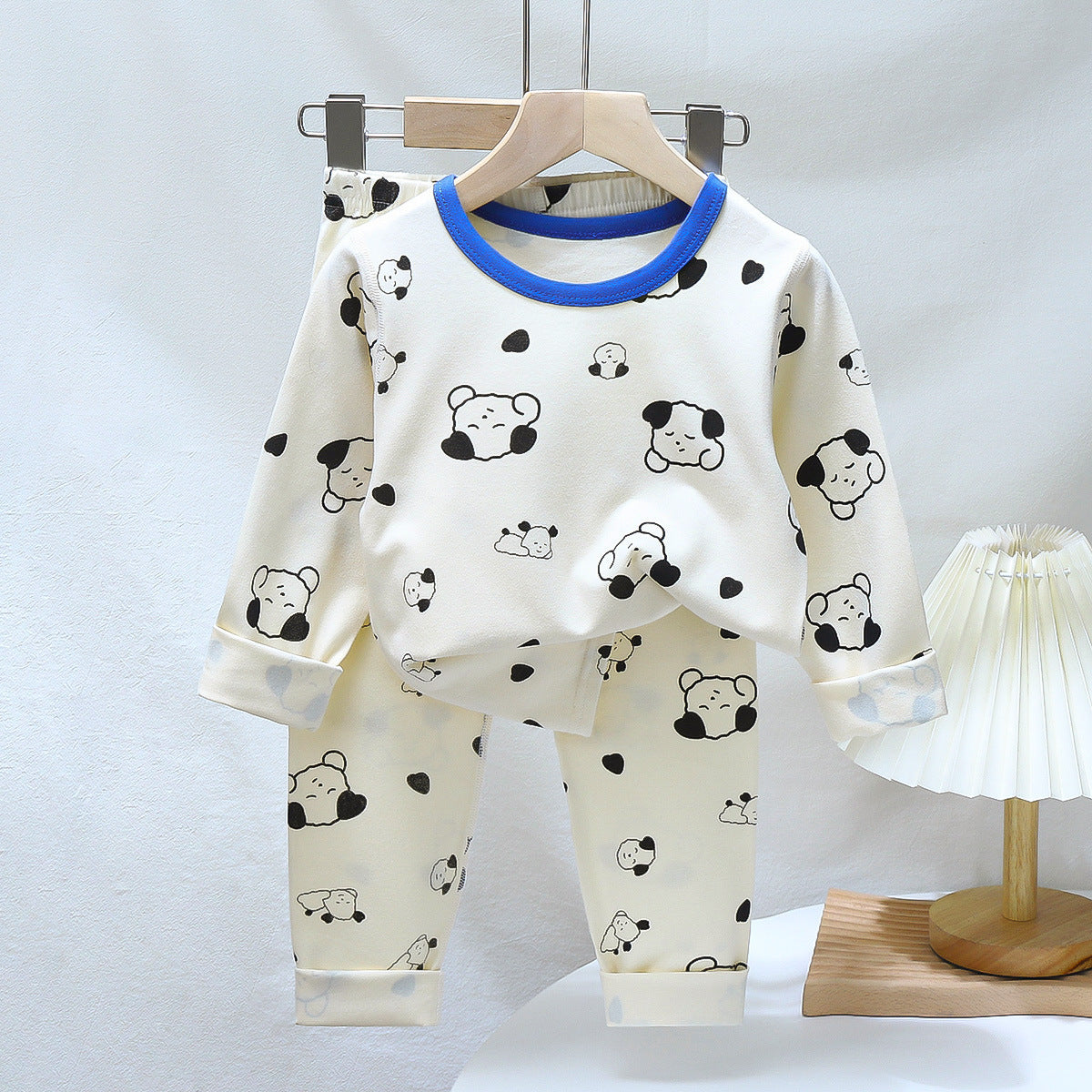 Cotton Baby Pajama Set – Soft Long-Sleeve Top & Bottom Sleepwear (Boys & Girls)