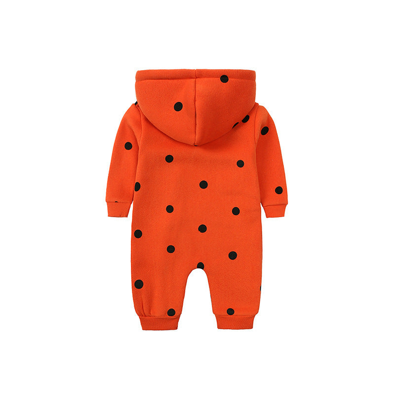 Cozy Fleece Baby Romper – Hooded One-Piece