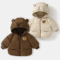Winter Padded Baby Coat – Cozy Cotton-Padded Bread Jacket with Bear Ears