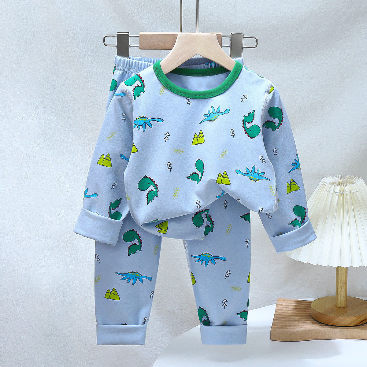 Cotton Baby Pajama Set – Soft Long-Sleeve Top & Bottom Sleepwear (Boys & Girls)