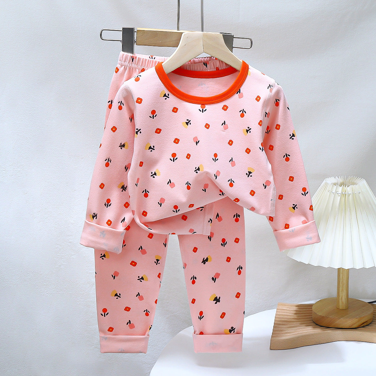 Cotton Baby Pajama Set – Soft Long-Sleeve Top & Bottom Sleepwear (Boys & Girls)