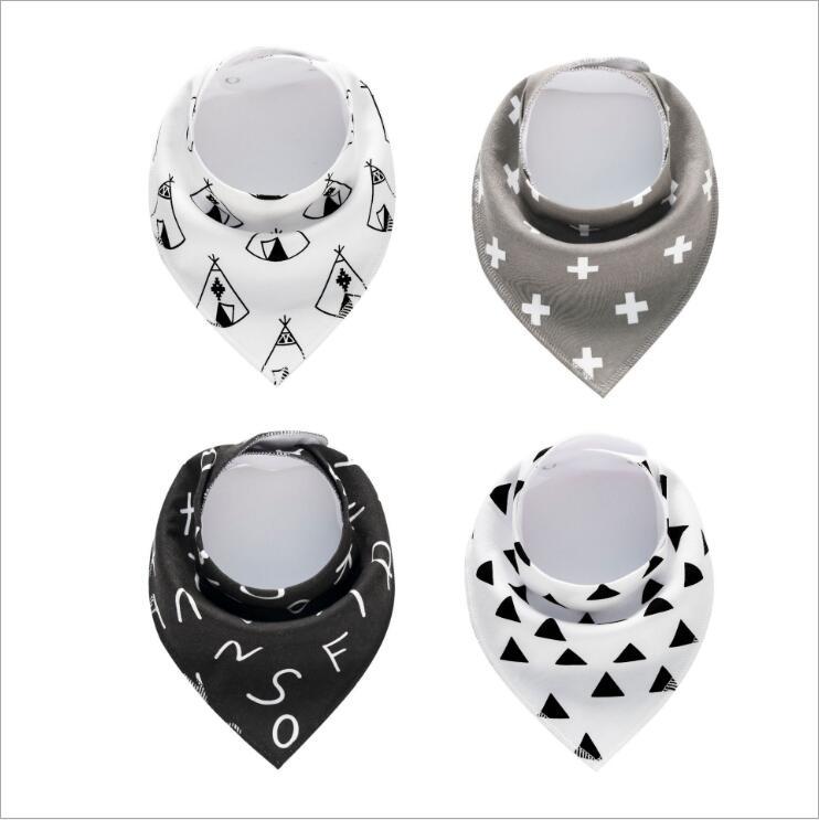 4-Pack Soft Cotton Baby Bibs – Cute & Absorbent Bandanas