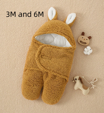 Cozy Sherpa Baby Wrap – Winter Hooded Blanket