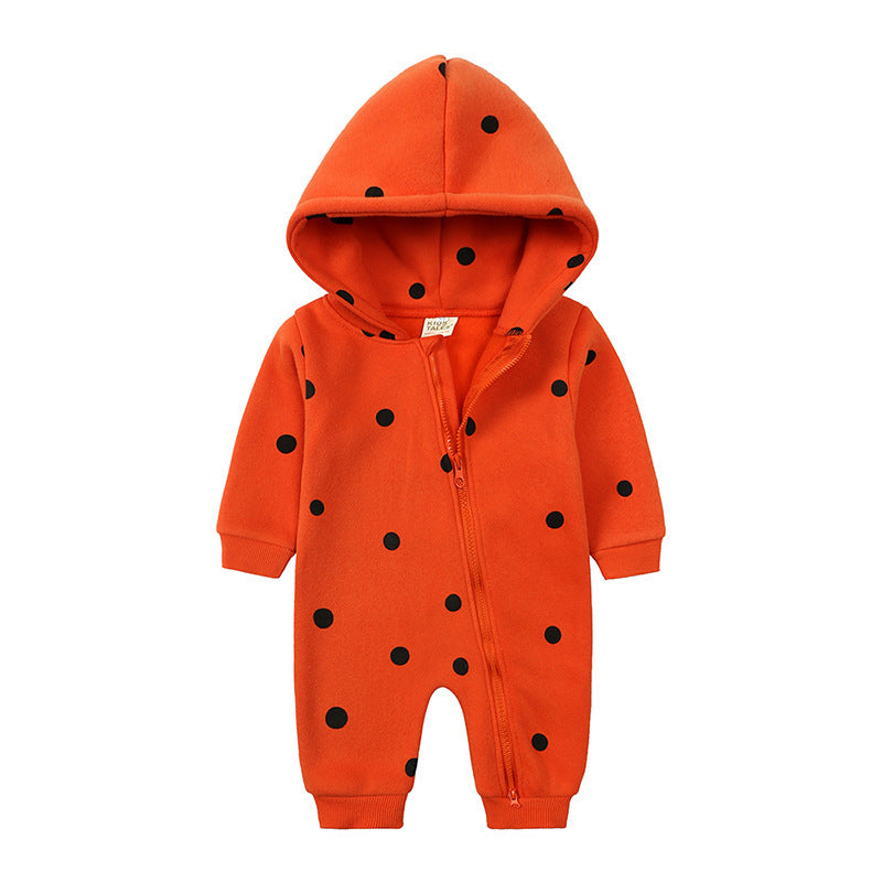 Cozy Fleece Baby Romper – Hooded One-Piece