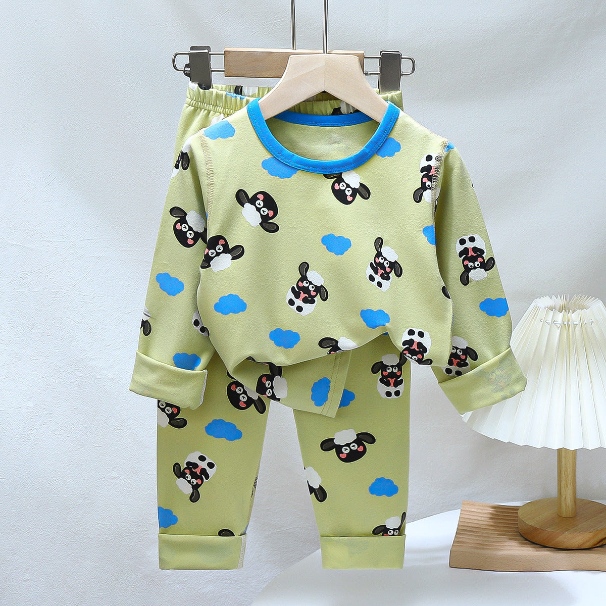 Cotton Baby Pajama Set – Soft Long-Sleeve Top & Bottom Sleepwear (Boys & Girls)
