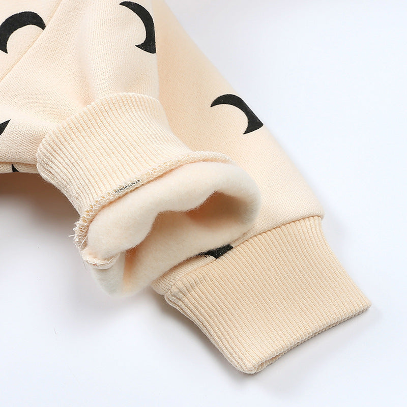 Cozy Fleece Baby Romper – Hooded One-Piece