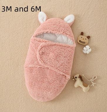 Cozy Sherpa Baby Wrap – Winter Hooded Blanket